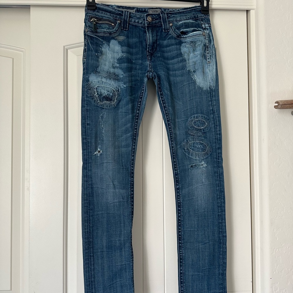 Nearly new women’s ReRock for Express embellished jeans